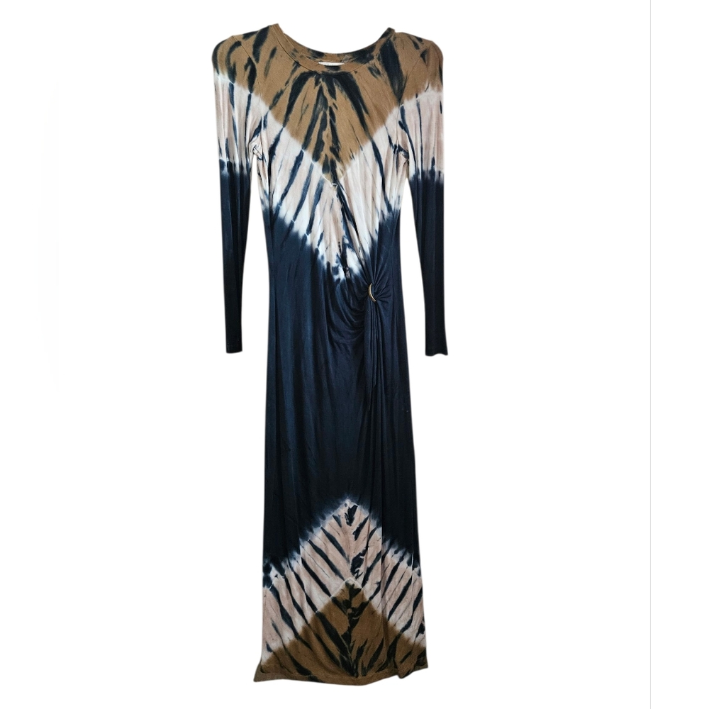YOUNG FABULOUS & BROKE Bennet Long Sleeve Tie Dye Maxi Dress | SZ S - Picture 2 of 9